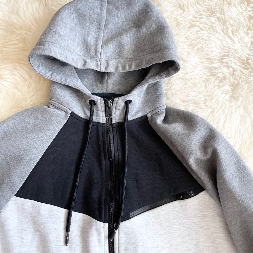 Express Men Colorblock Tech Full Zip Sweatshirt S - image 3